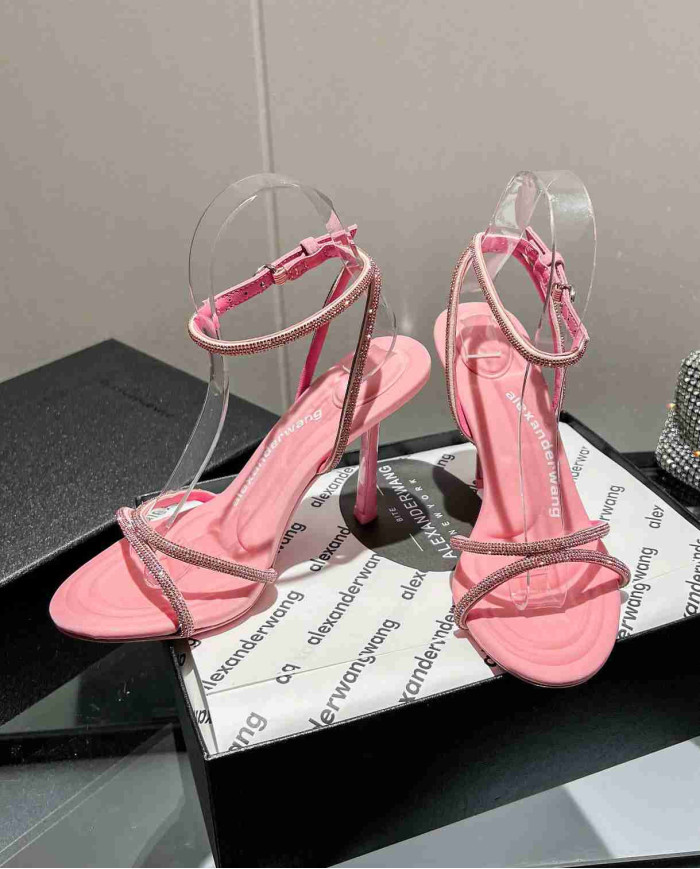 Alexander Wang Women's Rhinestone Strap High Heel Sandals