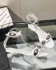 Alexander Wang Women's Metal Buckle Flat Sandals