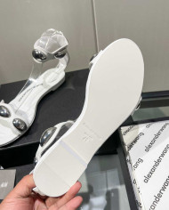 Alexander Wang Women's Metal Buckle Flat Sandals