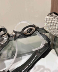 Alexander Wang Women's Metal Buckle Flat Sandals