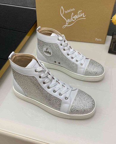 Christian Louboutin Strass High Top Sneakers