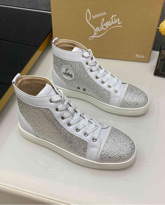Christian Louboutin Strass High Top Sneakers