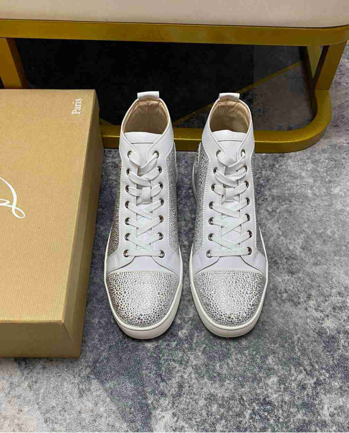 Christian Louboutin Strass High Top Sneakers