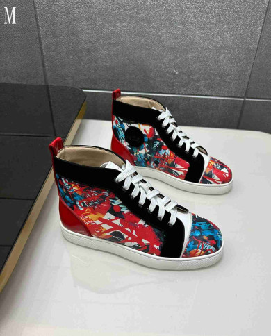 Christian Louboutin Graffiti High Top Sneakers