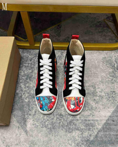 Christian Louboutin Graffiti High Top Sneakers