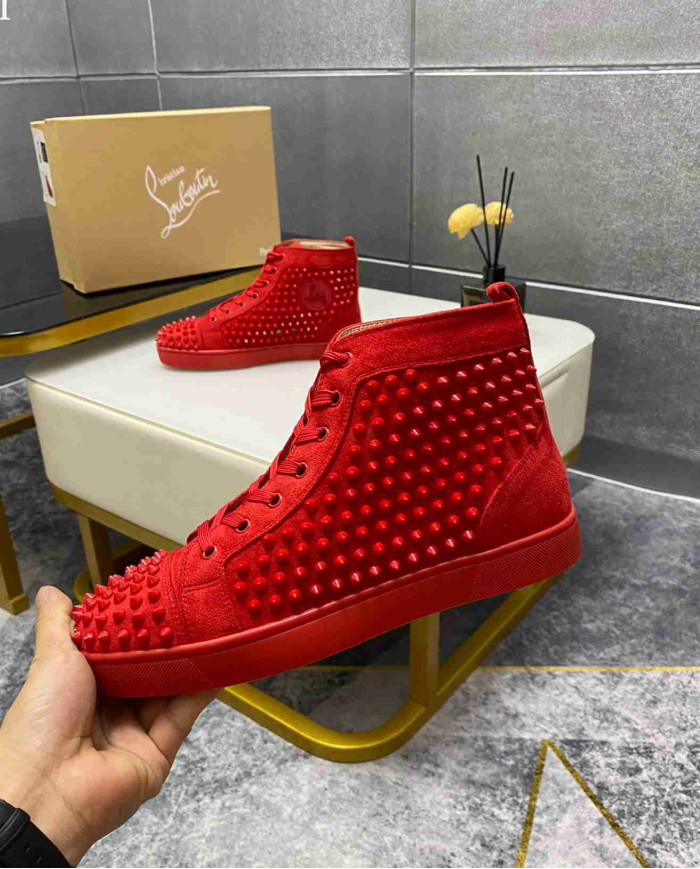 Christian Louboutin Spike High Top Sneakers