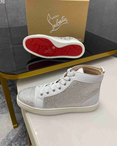 Christian Louboutin Strass High Top Sneakers