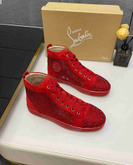 Christian Louboutin Strass High Top Sneakers