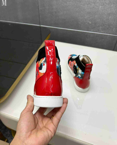 Christian Louboutin Graffiti High Top Sneakers