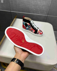 Christian Louboutin Graffiti High Top Sneakers