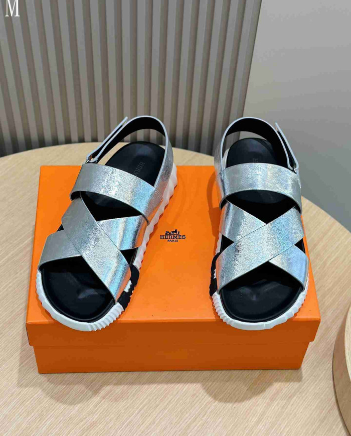 Hermes Cross Strap Sandals