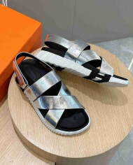 Hermes Cross Strap Sandals