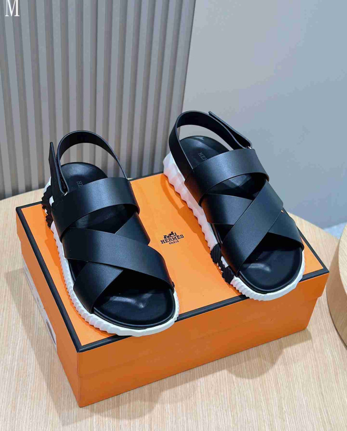 Hermes Cross Strap Sandals