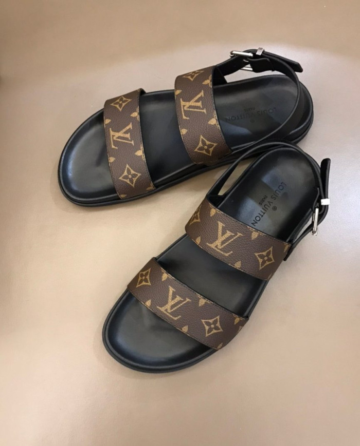 Louis Vuitton Monogram Buckle Sandals