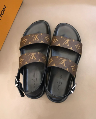 Louis Vuitton Monogram Buckle Sandals