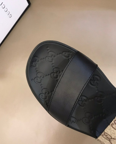Gucci GG Pattern Buckle Sandals