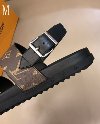 Louis Vuitton Monogram Buckle Sandals