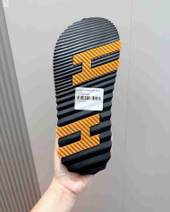 Hermes Croc Embossed Cross Strap Sandals