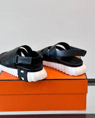 Hermes Cross Strap Platform Sandals