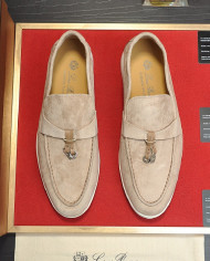 Lora Piana Couple style business loafers cowhide