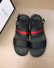 Gucci Men's Web Stripe Sandals