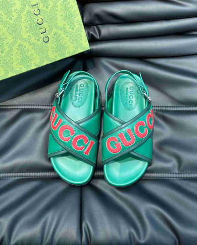 Gucci Letter Cross Strap Sandals
