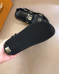 Louis Vuitton Monogram Lock and Key Pattern Sandals