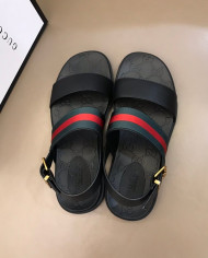 Gucci Men's Web Stripe Sandals