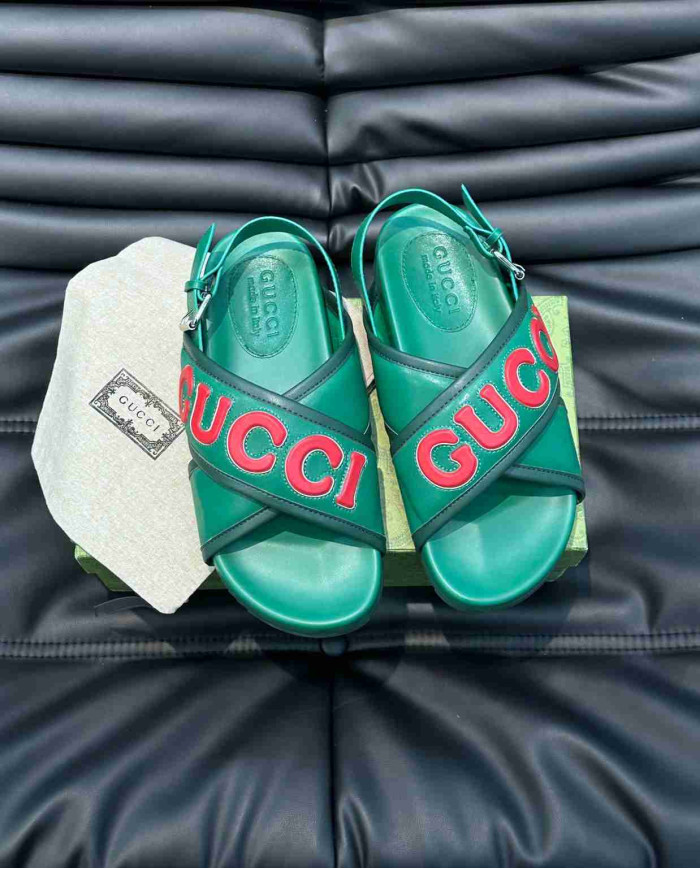 Gucci Letter Cross Strap Sandals