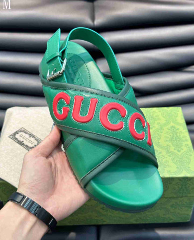 Gucci Letter Cross Strap Sandals