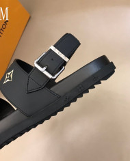 Louis Vuitton Monogram Lock and Key Pattern Sandals