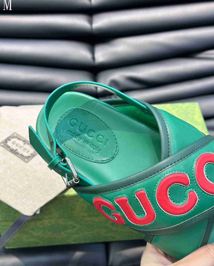Gucci Letter Cross Strap Sandals