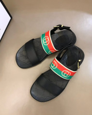 Gucci Interlocking G Web Sandals