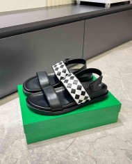 Bottega Veneta Men's Checkered Pattern Sandals