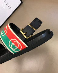 Gucci Interlocking G Web Sandals