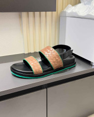 Bottega Veneta Men's Woven Leather Sandals