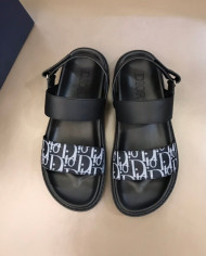Dior Men's Oblique Pattern Sandals
