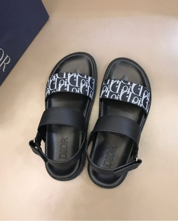 Dior Men's Oblique Pattern Sandals