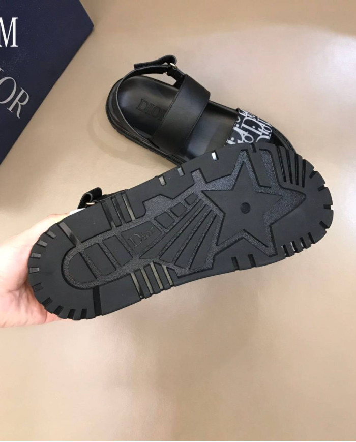 Dior Men's Oblique Pattern Sandals