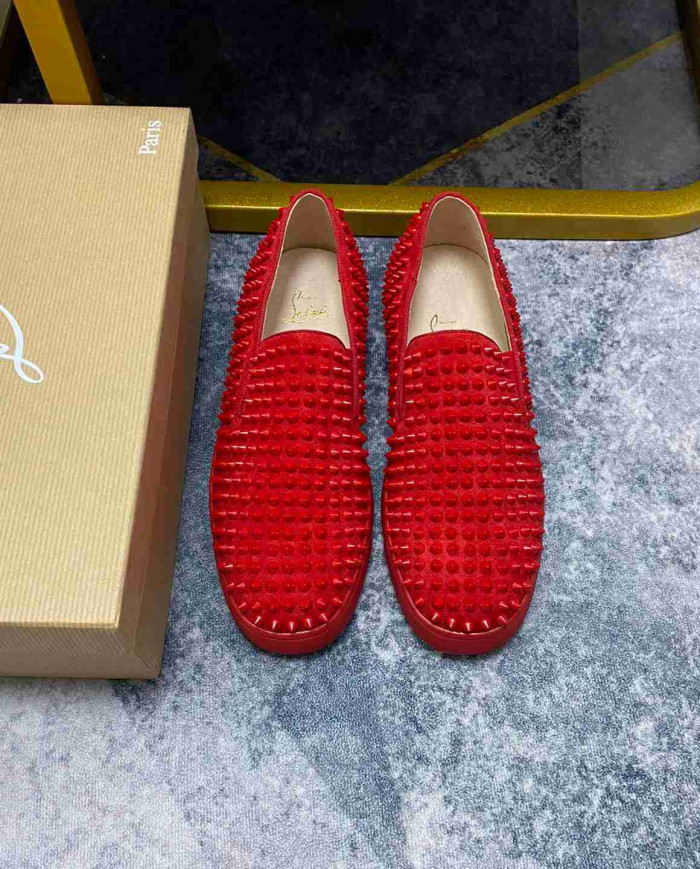 Christian Louboutin Roller Boat Men's Spike Casual Shoes