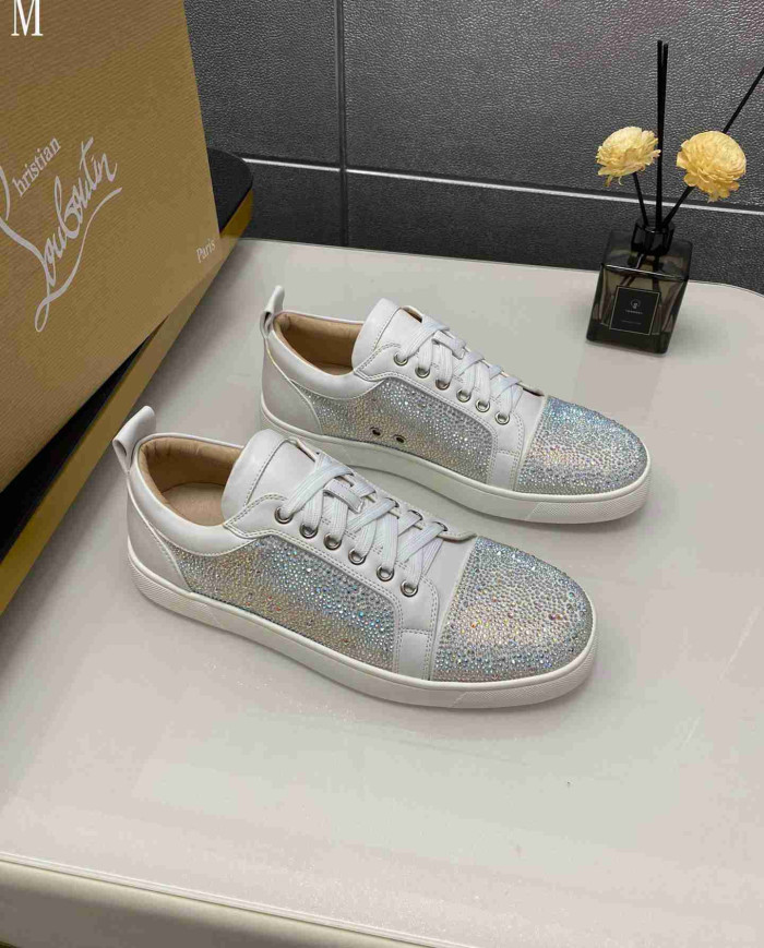 Christian Louboutin Louis Junior Men's Strass Casual Shoes