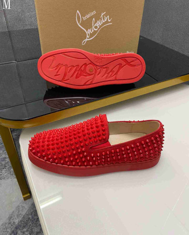 Christian Louboutin Roller Boat Men's Spike Casual Shoes
