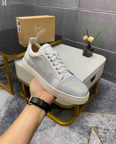 Christian Louboutin Louis Junior Men's Strass Casual Shoes