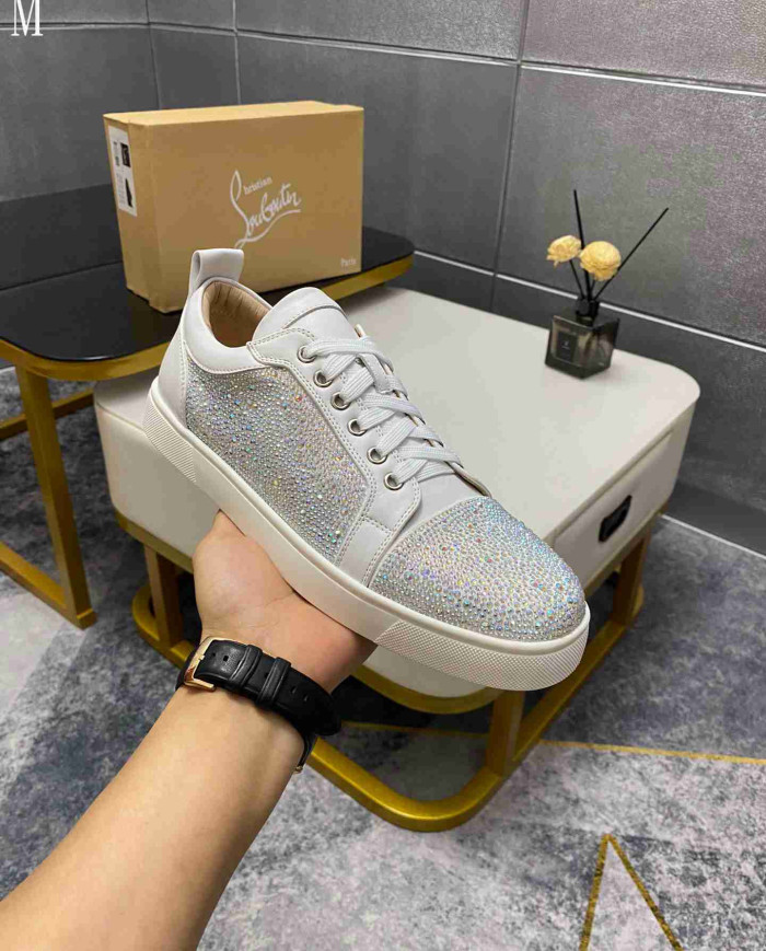 Christian Louboutin Louis Junior Men's Strass Casual Shoes