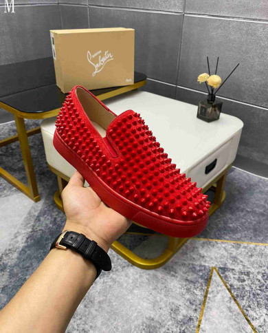 Christian Louboutin Roller Boat Men's Spike Casual Shoes