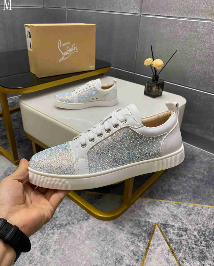 Christian Louboutin Louis Junior Men's Strass Casual Shoes