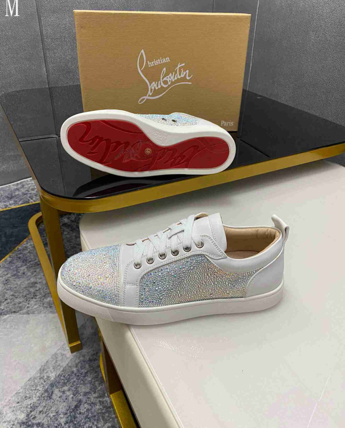 Christian Louboutin Louis Junior Men's Strass Casual Shoes