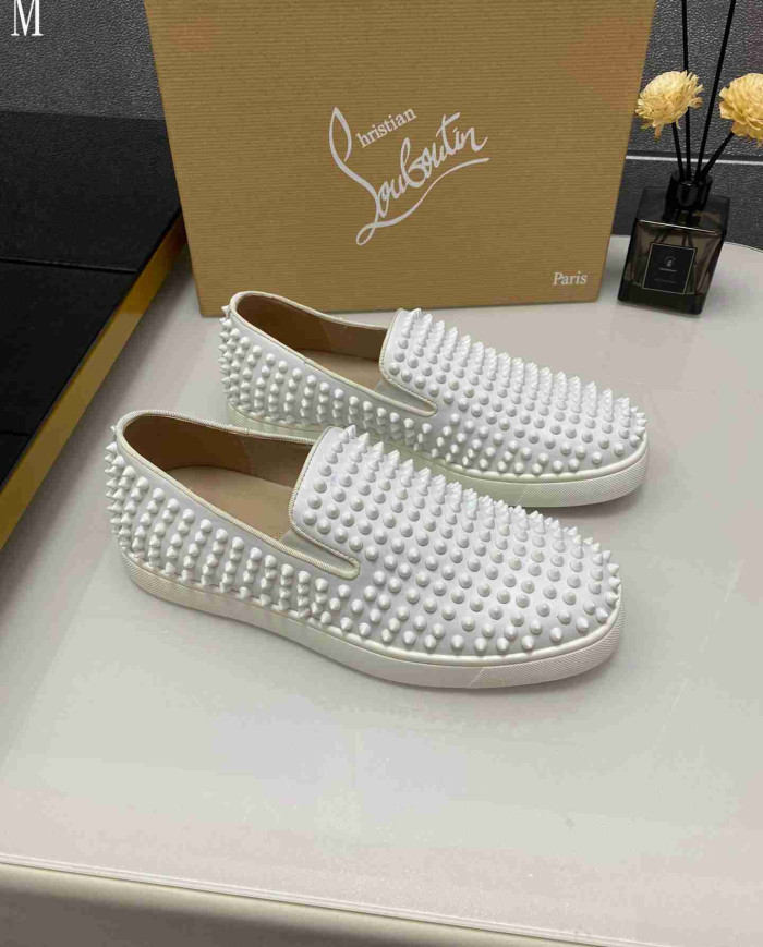 Christian Louboutin Roller Boat Men's Spike Casual Shoes