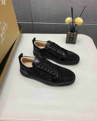 Christian Louboutin Louis Junior Men's Strass Casual Shoes