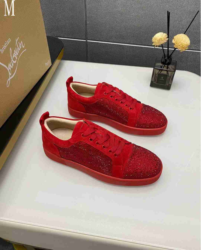Christian Louboutin Louis Junior Men's Strass Casual Shoes